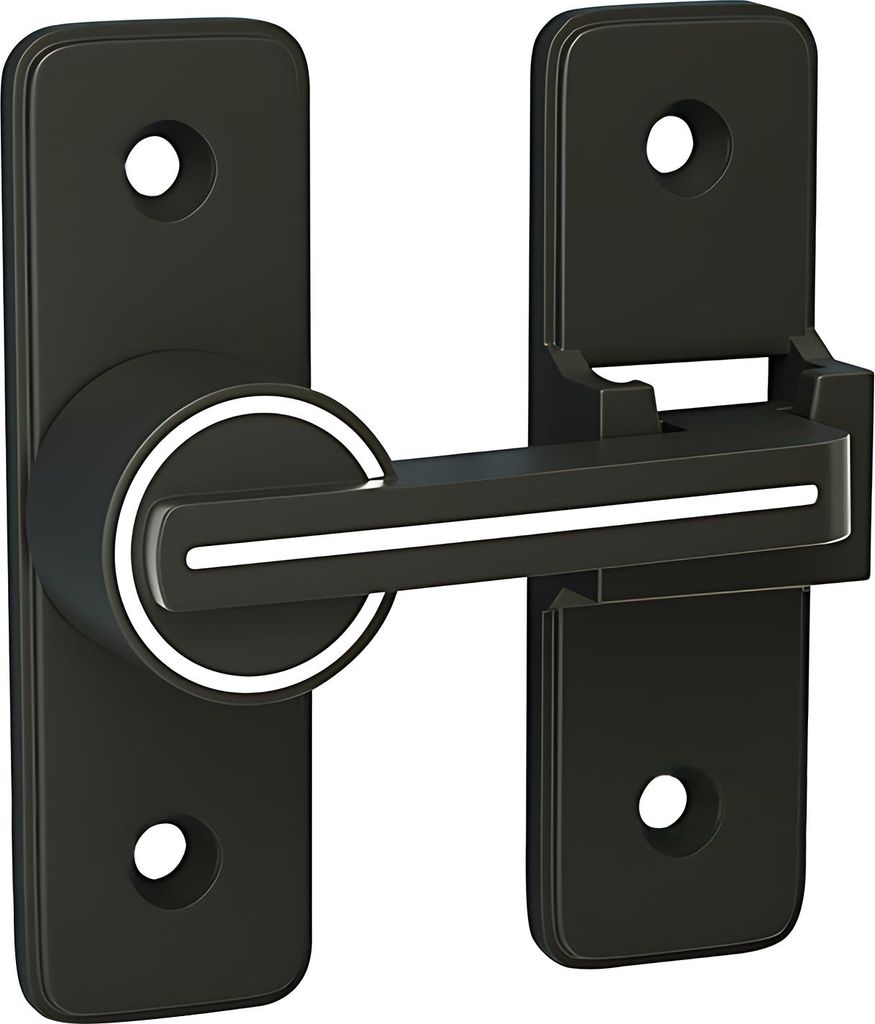 Torriegel mit Leuchtfunktion – Zinklegierung, diebstahlsicher, kugelgelagert, 180° Positionierung, ohne Bohren für Holz- & Metalltore