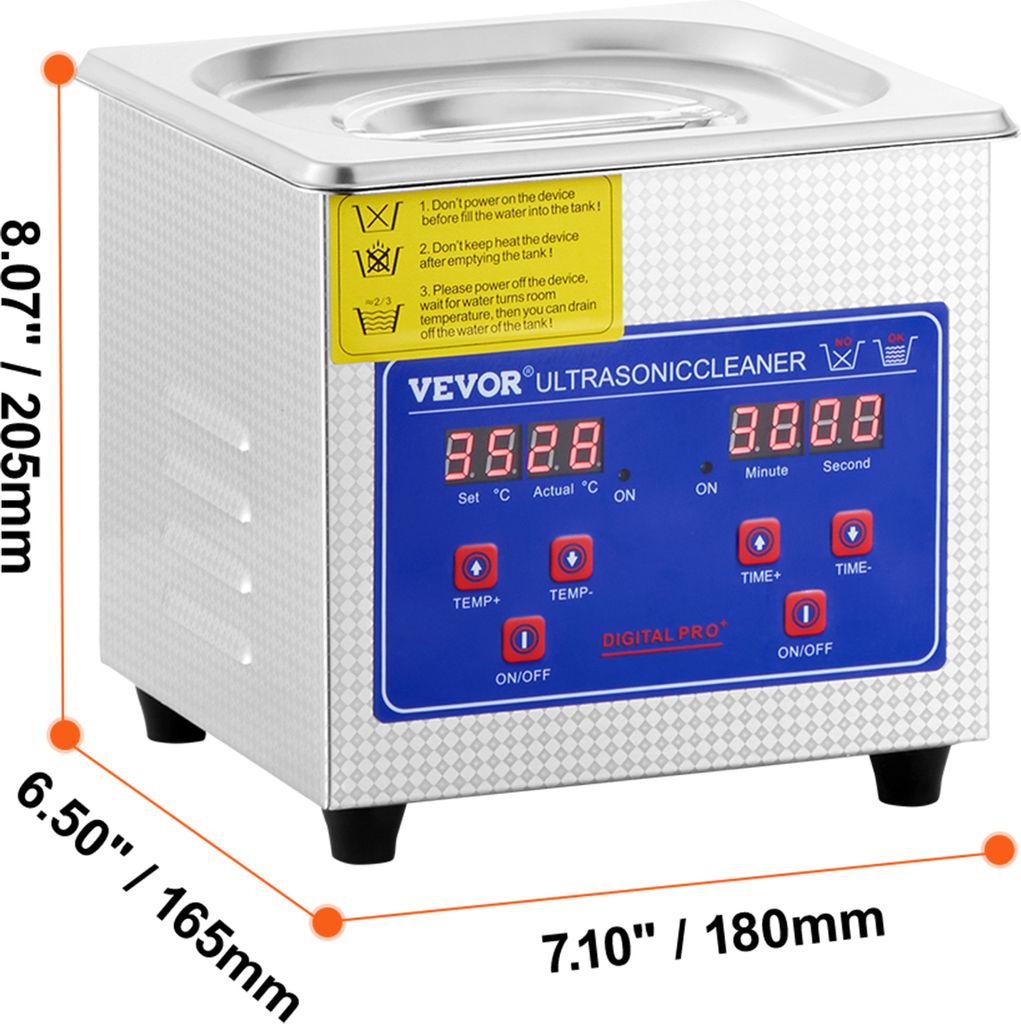 VEV JPS-08A Ultrazvuková čistička 1,3 l Čistička Obrázok produktu 8