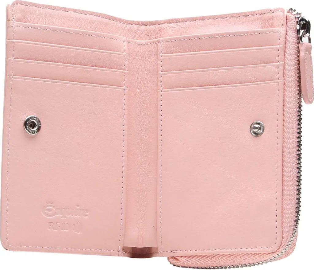 Portafoglio Esquire Viktoria 62 con RFID - Pelle Rosa Albicocca - 2
