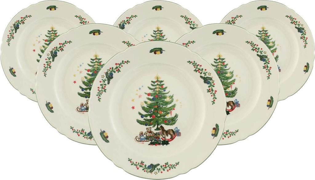 Seltmann Weiden Marieluise Weihnachten Speiseteller ø 25,3 cm 6er Set