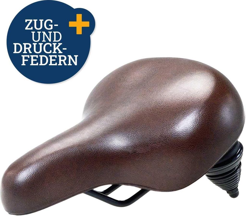 Filmer Premium 49206 Fahrradsattel Memoryschaum + Zug- und Druck-Federn inkl. Sattelkloben
