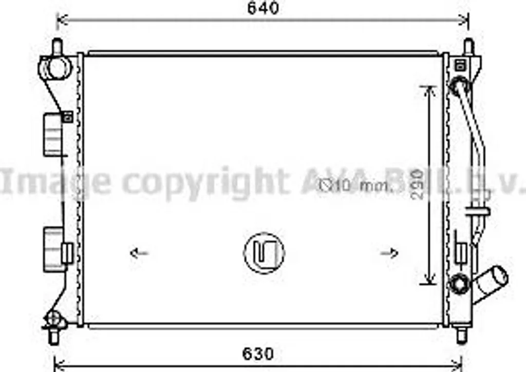 Radiateur de refroidissement pour Hyundai Elantra et Kia Cerato AVA