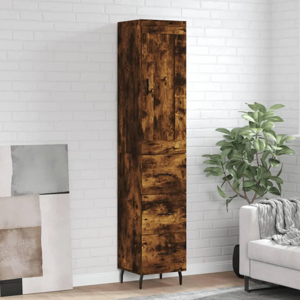 Mobile Credenza Verticale 180cm Rovere Fumo | vidaXL Home Decor