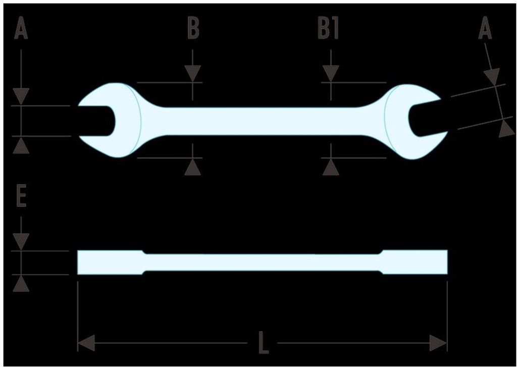 FACOM Maulschlüssel Serie 44 14x15 mm