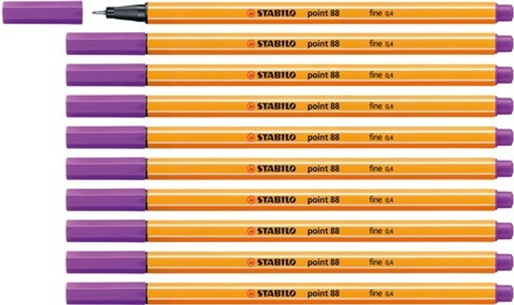 Fineliner - STABILO point 88 - 10er Pack - lila