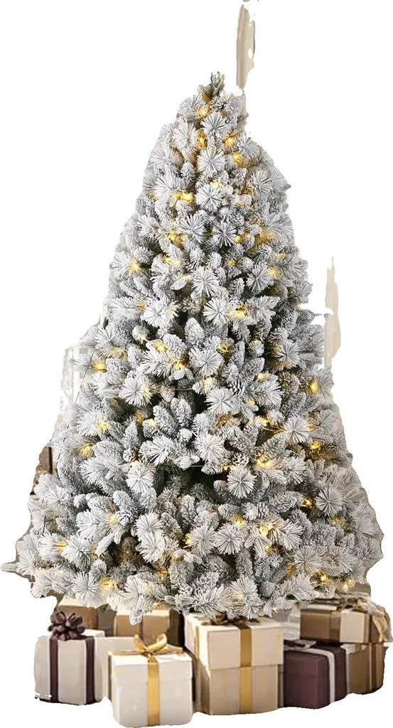Arbre de Noël artificiel 1M80 avec LED blanc chaud - Sapin pliable Premium
