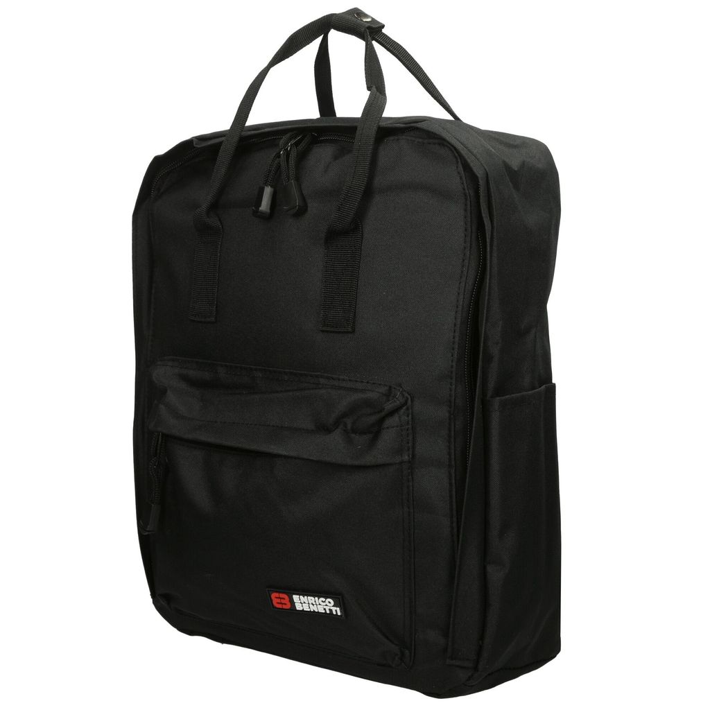 Christian Wippermann hochwertiger großer Herren Damen Rucksack City Bag Cityrucksack Tasche Schwarz