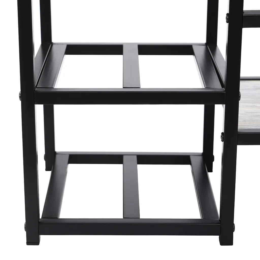 Range bouteille mural gain de place style industriel pour petits espaces - 9