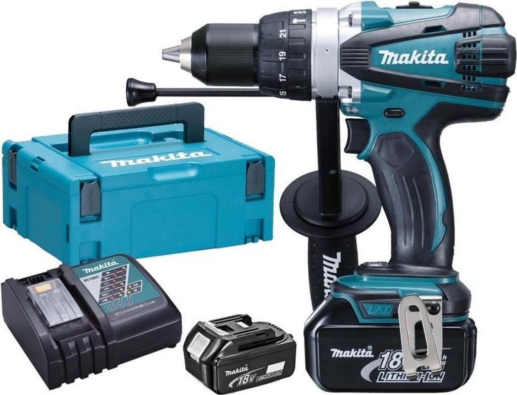 Makita DHP481RTJ, Handbohrmaschine, Ohne Schlüssel, Produktbild 