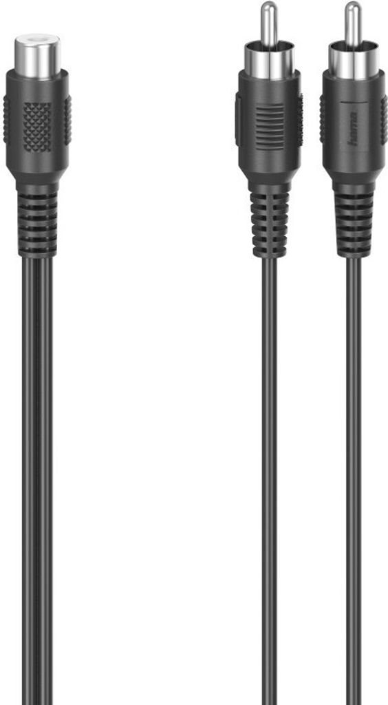 Adapter Audio Subwoofer 2x Cinch-Stecker auf Cinch-Buchse