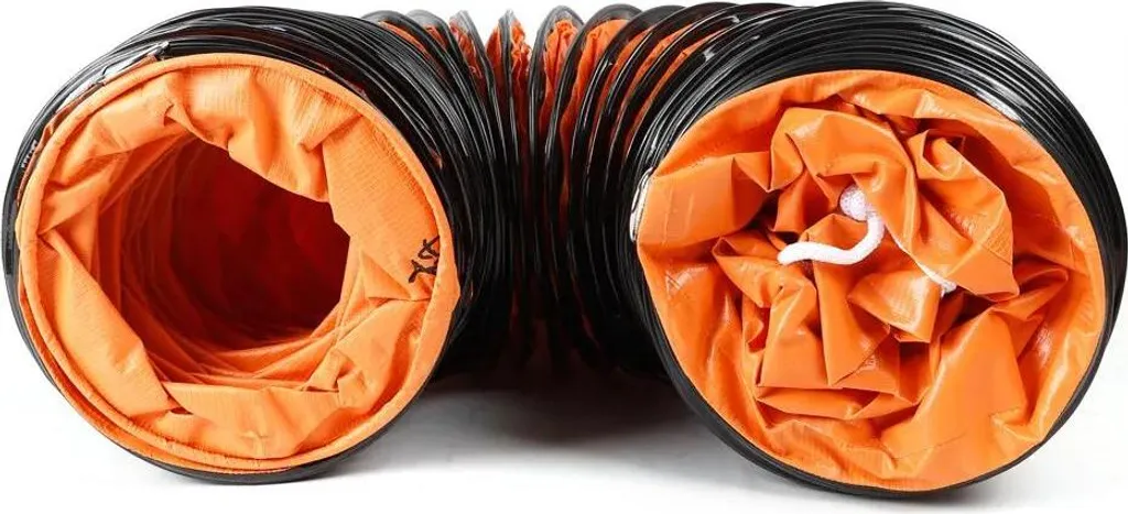 Tuyau de ventilation flexible anti-écrasement Ø30 cm orange - 4
