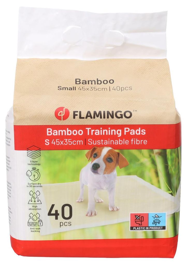 Flamingo Trainingsmatte Bamboo Padu beige, Maße: 45 x 35 cm