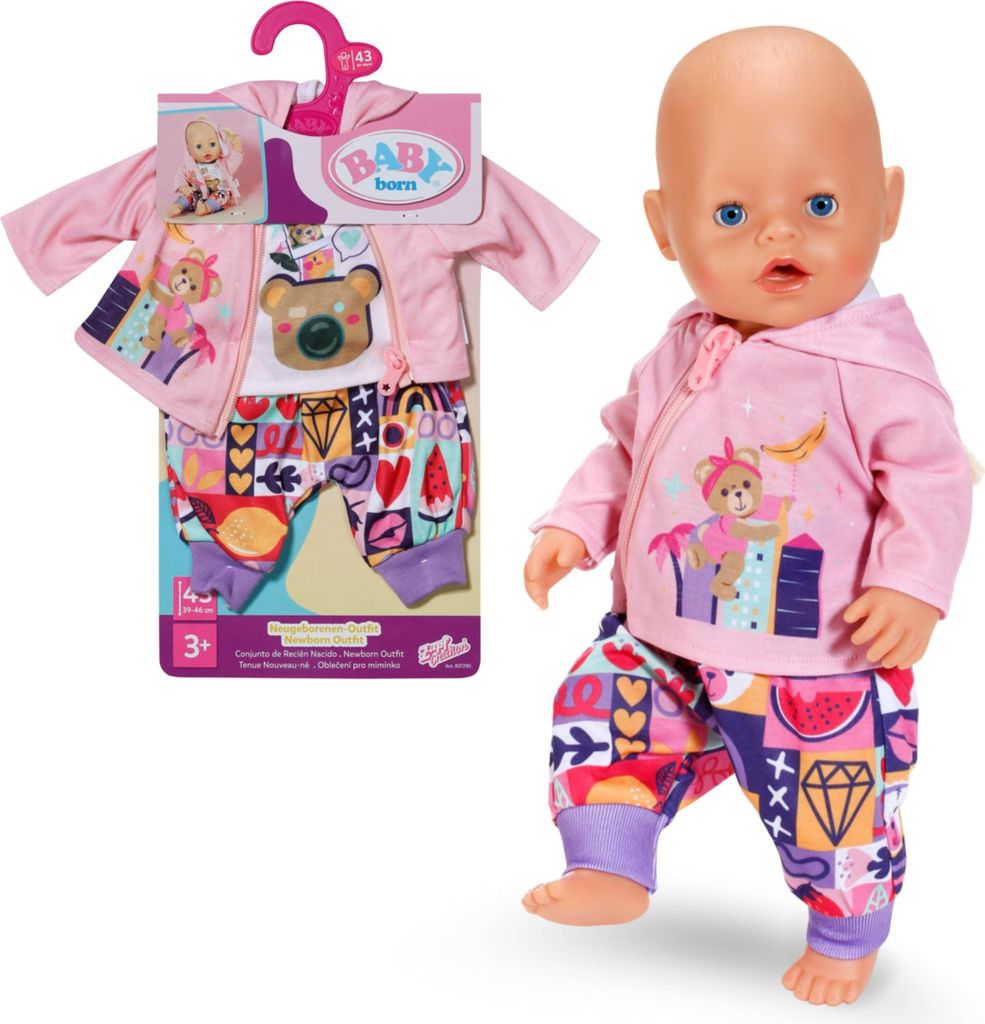 BABY born Newborn Outfit 43cm, Zestaw ubrań dla lalek, 3 Zdjęcie produktu 