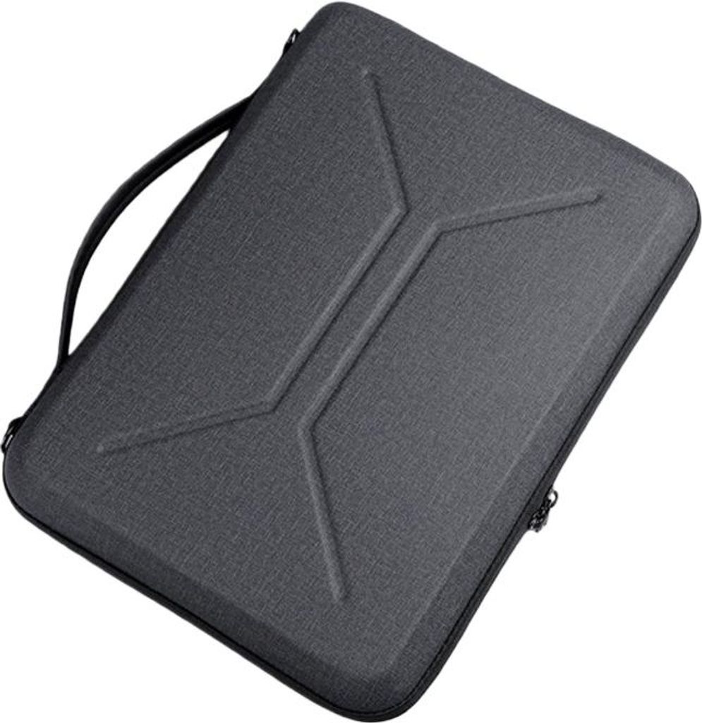 Multifunktionale Tablet- und Laptoptasche, wasserdicht und stoßfest, tragbar, auch als Mauspad nutzbar, für 15–16 Zoll, Schwarz