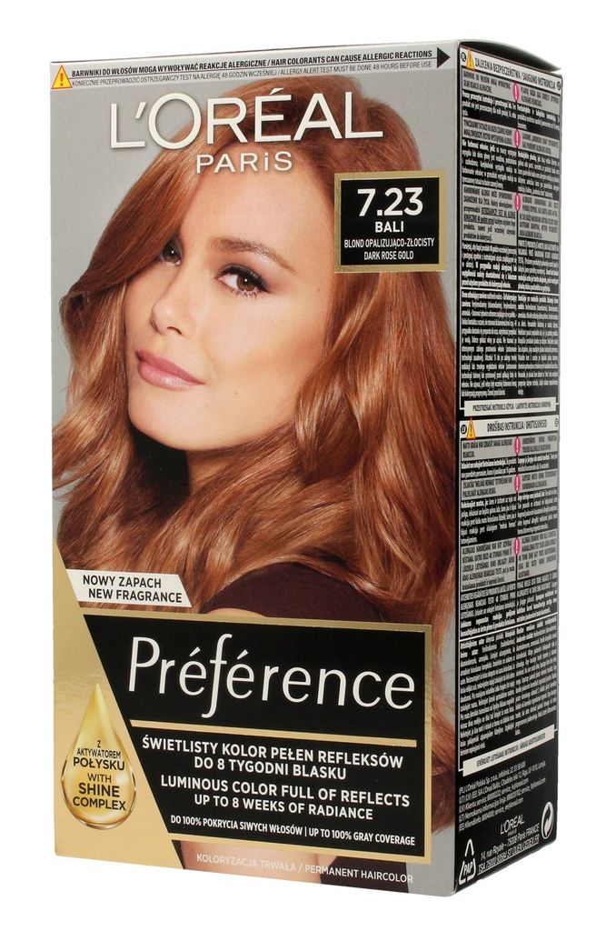 Recital Pref.żel Kolor.-7.23 Blond Opal-Złoc. Zdjęcie produktu 
