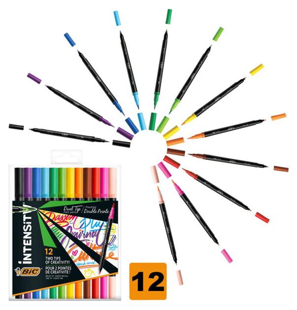 BIC 989695, Schwarz, Blau, Braun, Grün, Hellblau, Hellgrün, Produktbild 