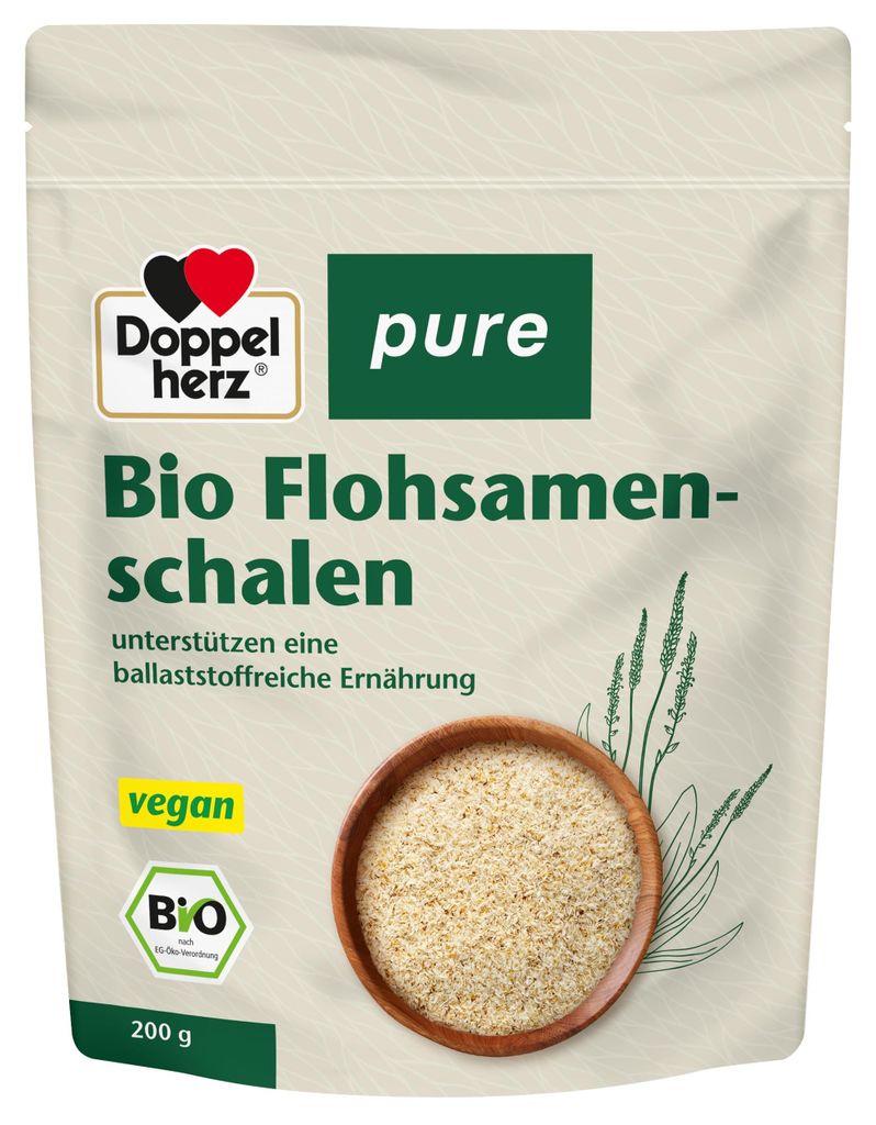 Doppelherz pure  Flohsamenschalen – geschmacksneutral – zur Produktbild 
