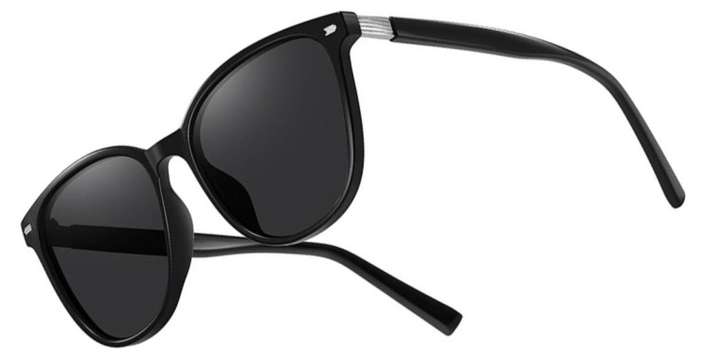 INF Polarisierte Oversize Sonnenbrille PC+TAC 15.4x13.1cm für Auto Schwarz