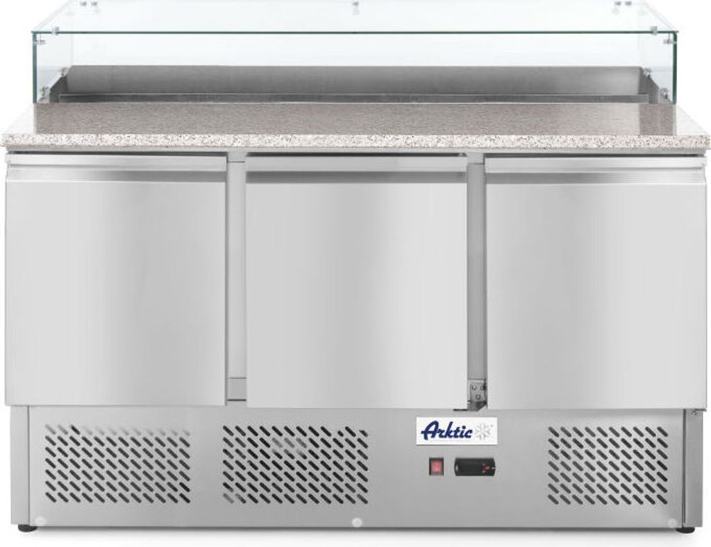 HENDI Pizzatisch dreitürig 8x GN 1/6 - 570 L