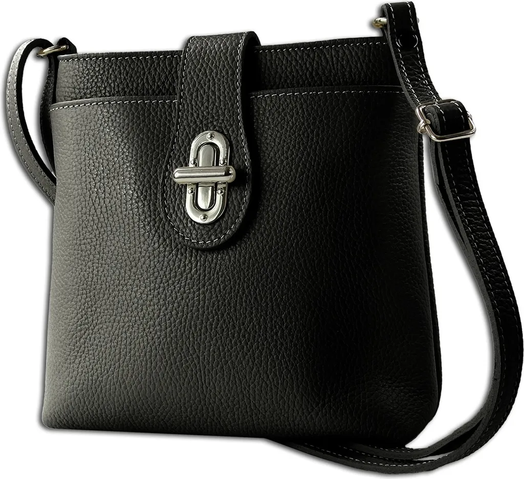 Borsa a Tracolla Nera Toscanto OTT828US | Must-Have Pelle Vera - 1