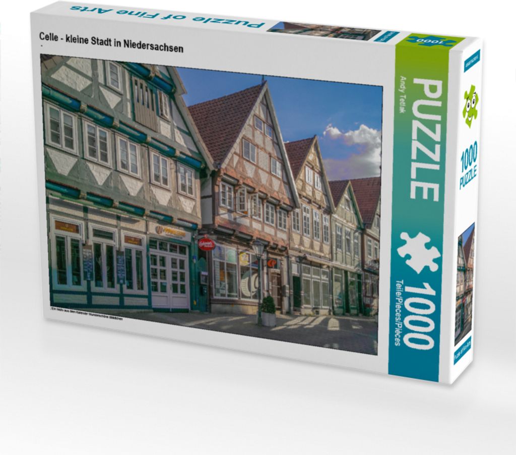 CALVENDO Puzzle Celle - kleine Stadt in Niedersachsen | 1000 Teile Lege-Größe 64x48cm Foto-Puzzle für glückliche Stunden