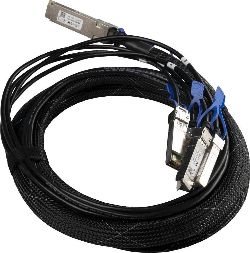 Câble MikroTik 3,0m QSFP28 SFP28 : Finissez-en avec la latence 100G