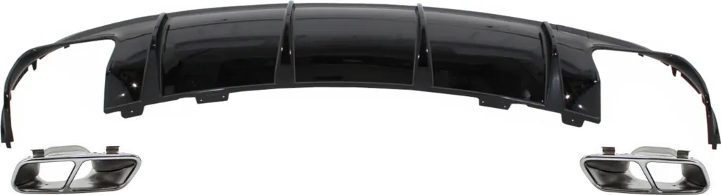 Diffuseur Look CLA45 Noir Brillant pour Mercedes CLA W117 X117 2013-18
