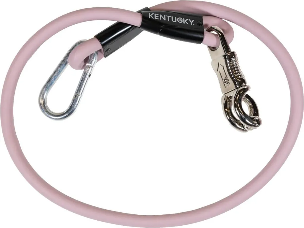 Longe Kentucky Horsewear Silicone Old Rose - Box et Attache 2m