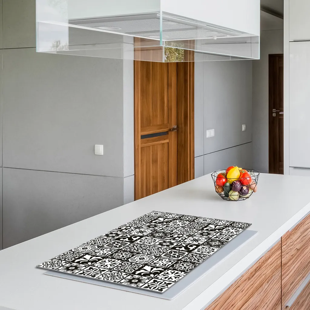 Piastra di copertura del piano cottura Piastra di copertura del piano cottura in ceramica 1 pezzo 60x52 Grigio dente di leone