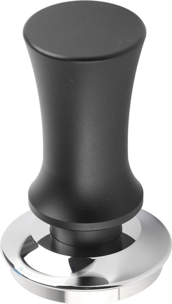Kaffeestampfer Kaffeepulver Presse Hammer Edelstahl Konstanter Druck für Kaffee Zubehör Schwarz 58mm