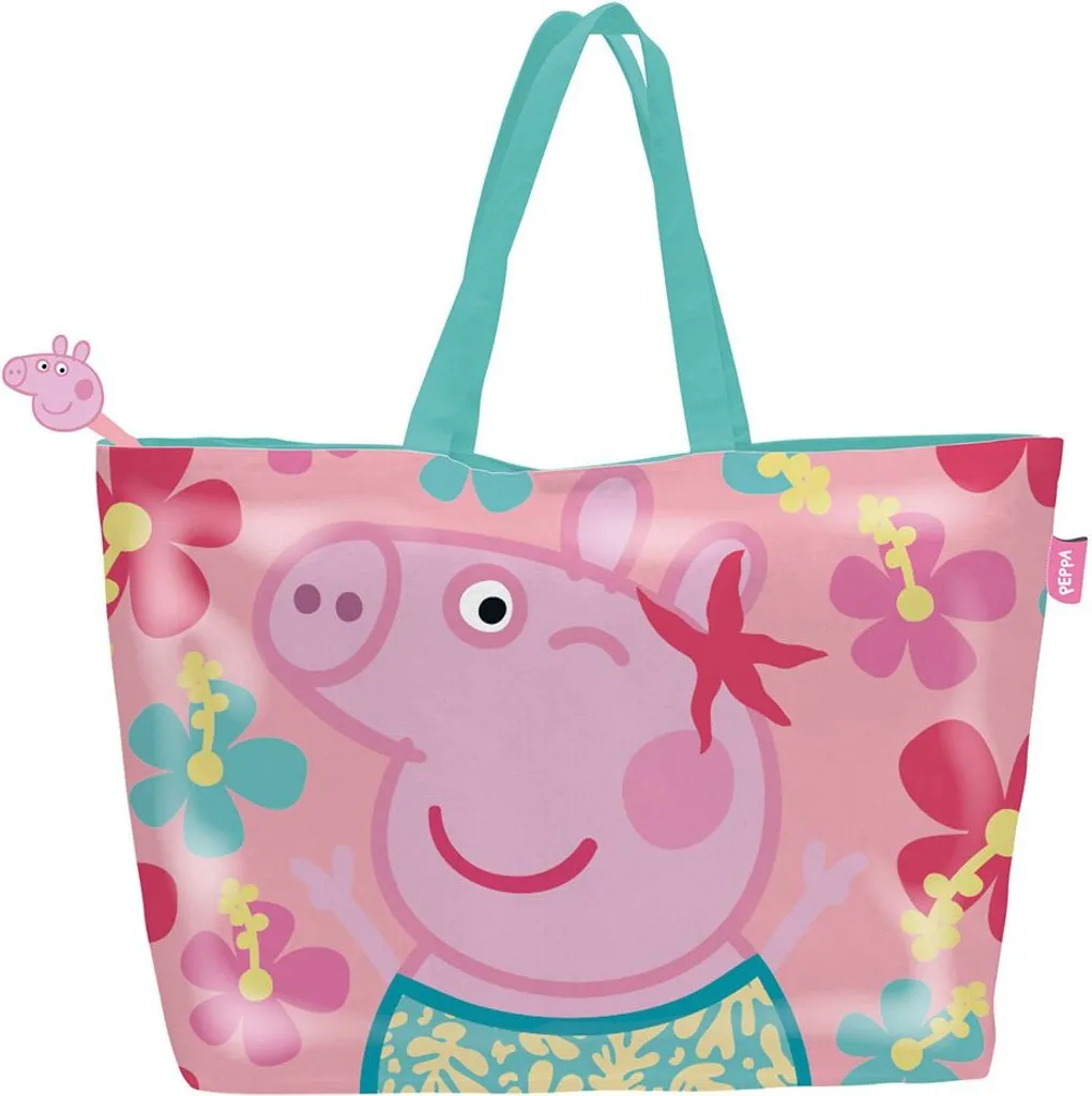 Shopping Bag Peppa Pig 48x32cm Rosa - Arditex Originale per Mare