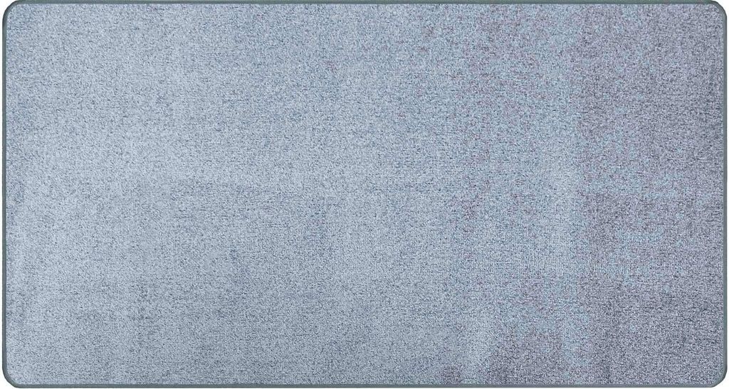 Primaflor Kurzflor Teppich MANILA - Hellblau - 67x140cm - Gekettelter Teppich-Läufer für Wohnzimmer, Kinderzimmer & Flur