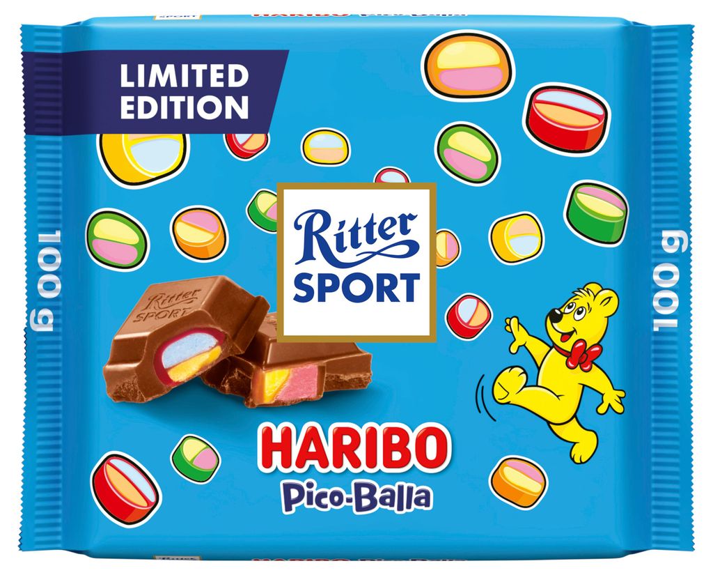 Ritter Sport Haribo Pico-Balla Vollmilch 100g Produktbild 