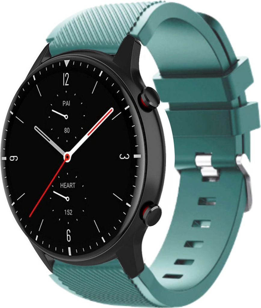 Strap-it Amazfit GTR 2 Silikonarmband (Piniengrün)