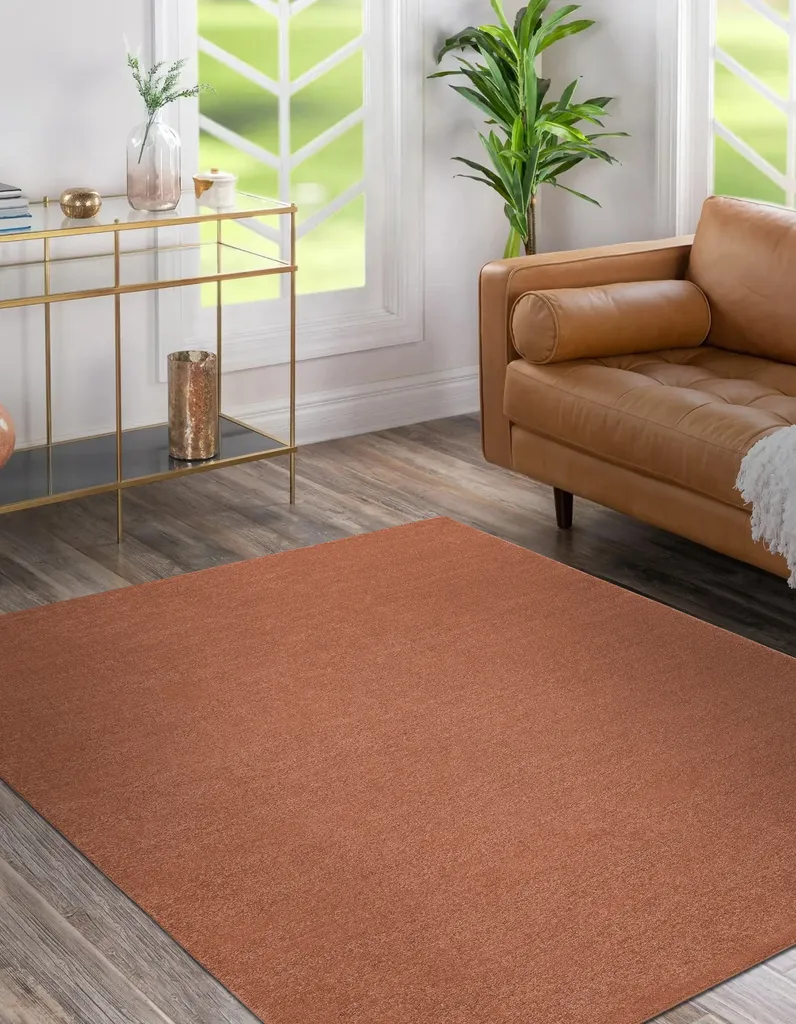 Moquette SOFTY 200x290 cm Orange - Idéal pour Isoler et Décorer le Sol