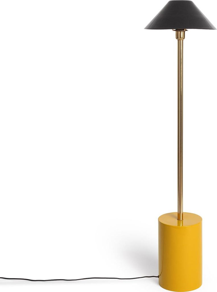 Stehlampe aus Metall Brijesh Gelb