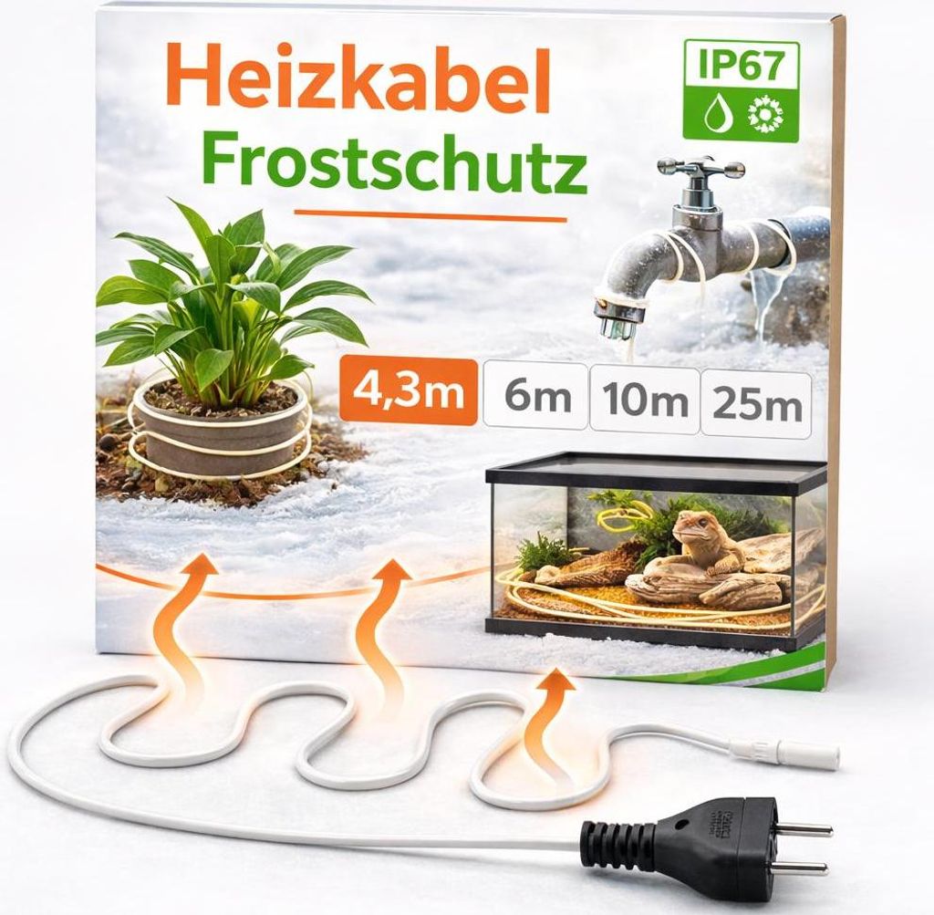 BioGreen Bodenheizkabel für Pflanzen in 4 verschiedenen Produktbild 