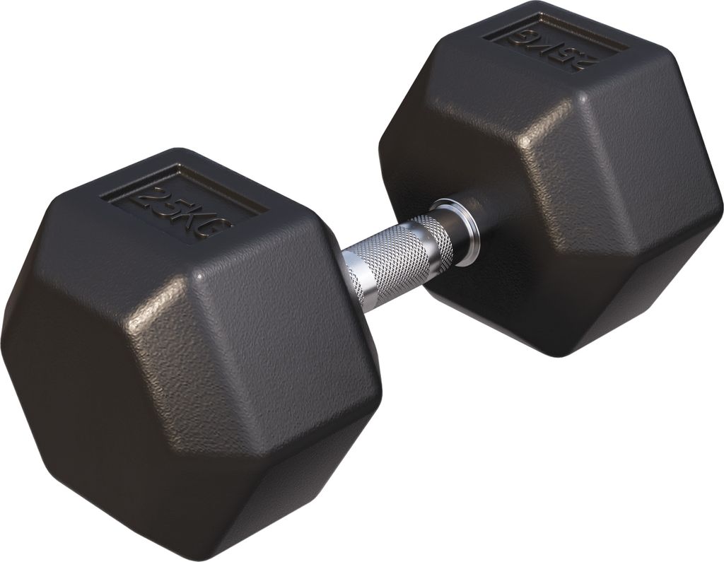 GORILLA SPORTS® Hexagon Kurzhanteln - 25kg Gewichte, Produktbild 