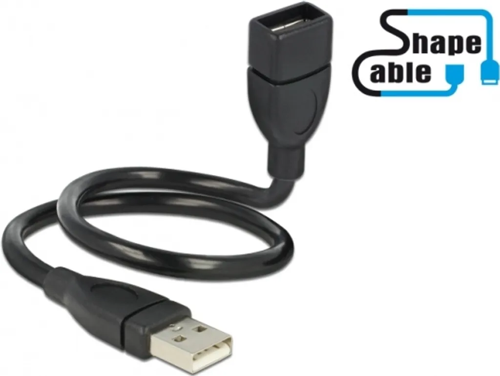 Delock Extension USB 2.0 Tipo-A 0.35m - Ideale per Workstation e Server - 9