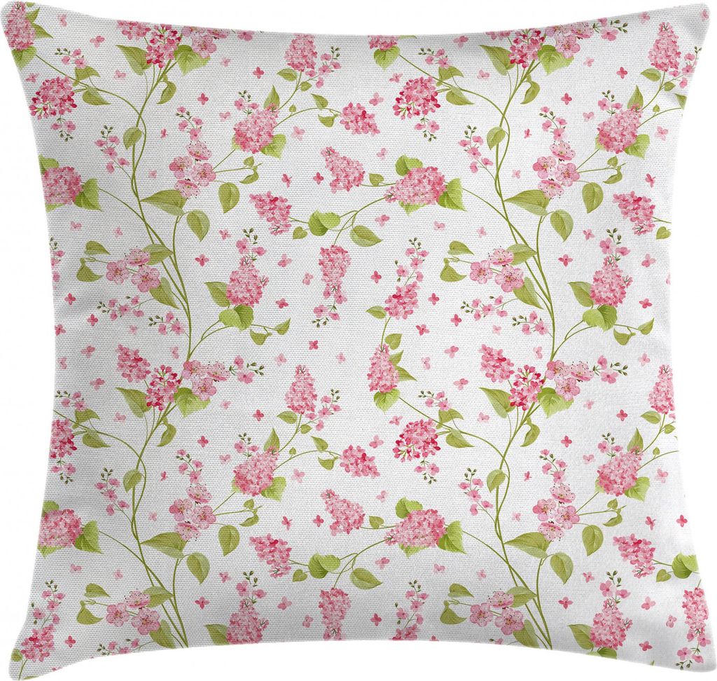 ABAKUHAUS Shabby Chic Kissenbezug, Nature Blossom Buds, Wasser und Schmutz resistent Stoff Digital Druck Für den Innen oder Außen Bereich, 50 x 5...