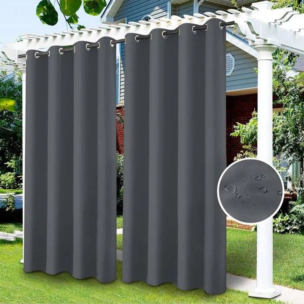 Store Extérieur Coupe-vent et Pluie - Solution Occultante Gris Foncé