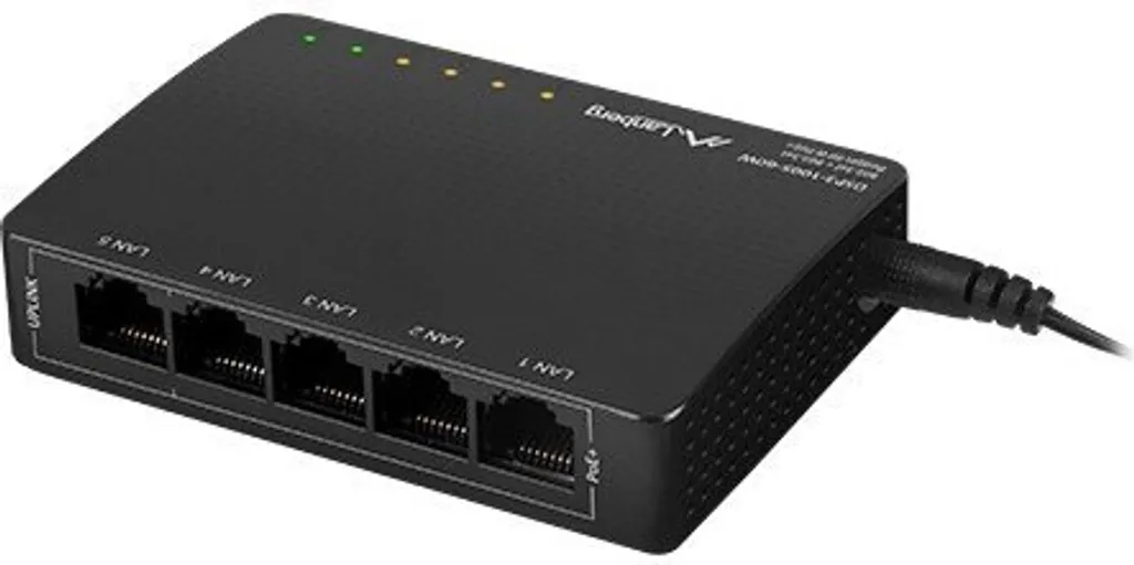 Lanberg DSP3-1005-60W: Switch Gigabit PoE Compatto e Silenzioso