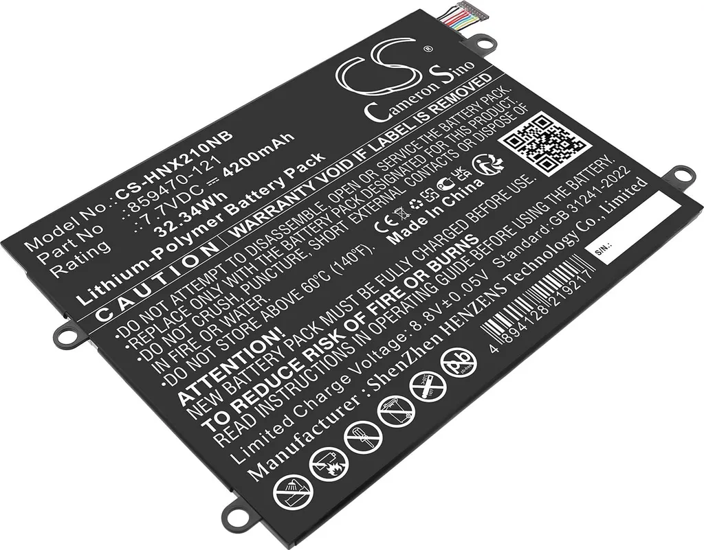 Batteria TECHTEK per HP X2 10-P000 Series | Massima Autonomia Mobile 7.7V