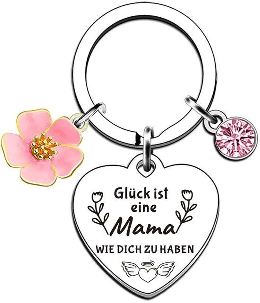 Porte-clés inspirant en acier inoxydable poli pour femme, cadeau durable