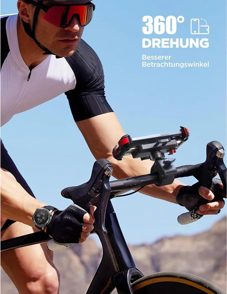 Support de téléphone vélo pour navigation GPS iPhone et Samsung