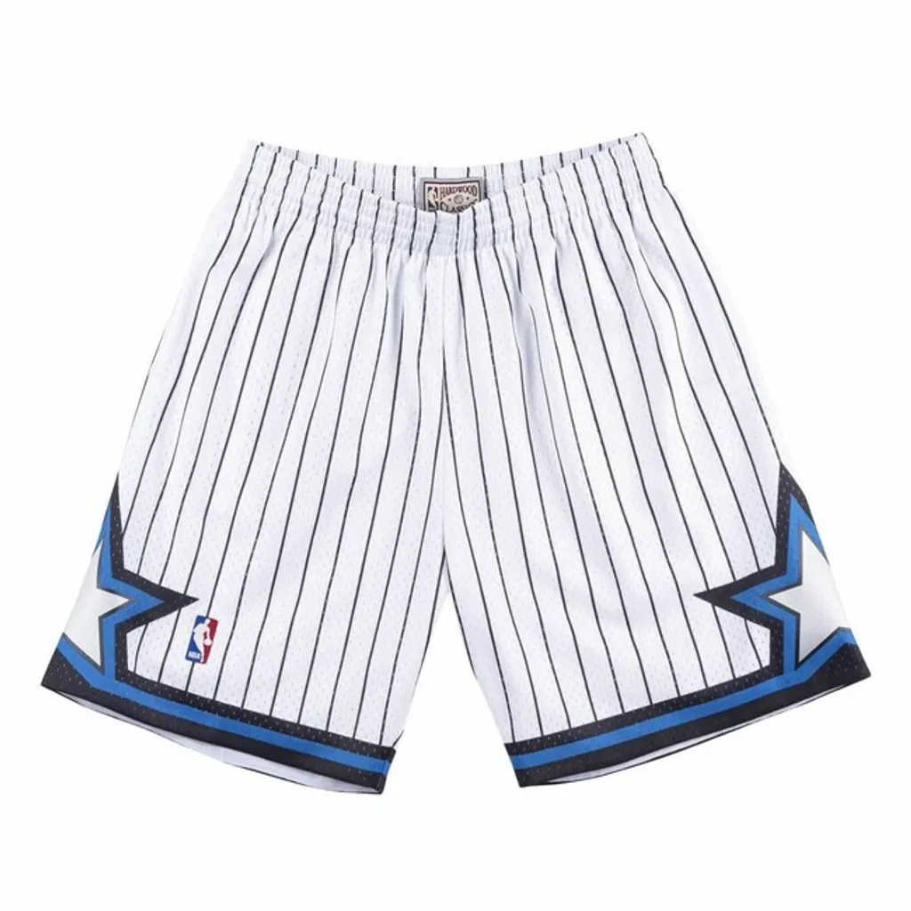 Short Orlando Magic Mitchell & Ness Swingman en Mesh Blanc Respirant L
