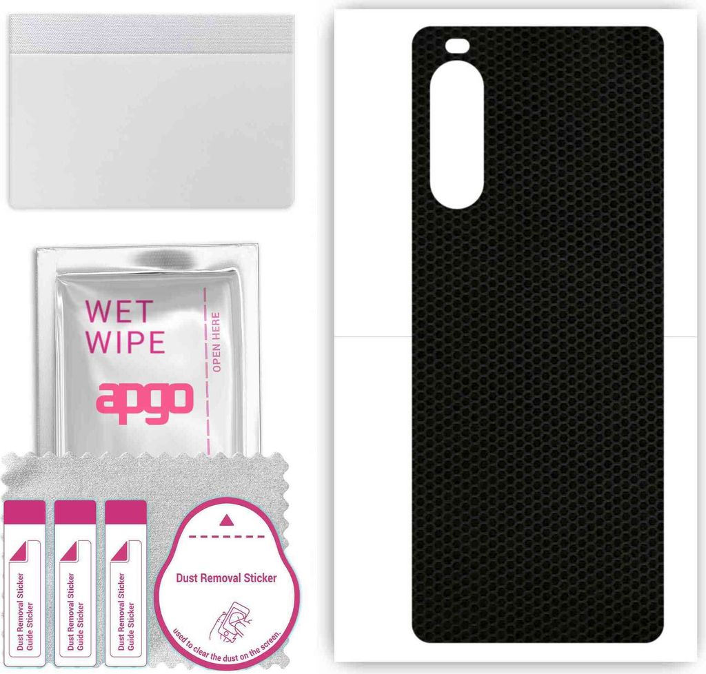 apgo Rückseite Schutzfolie, Skin, kompatibel mit Sony Xperia 10 III Lite, Hinten Displayschutzfolie aus Vinylfolie, kratzfest, einfache Montage - ...