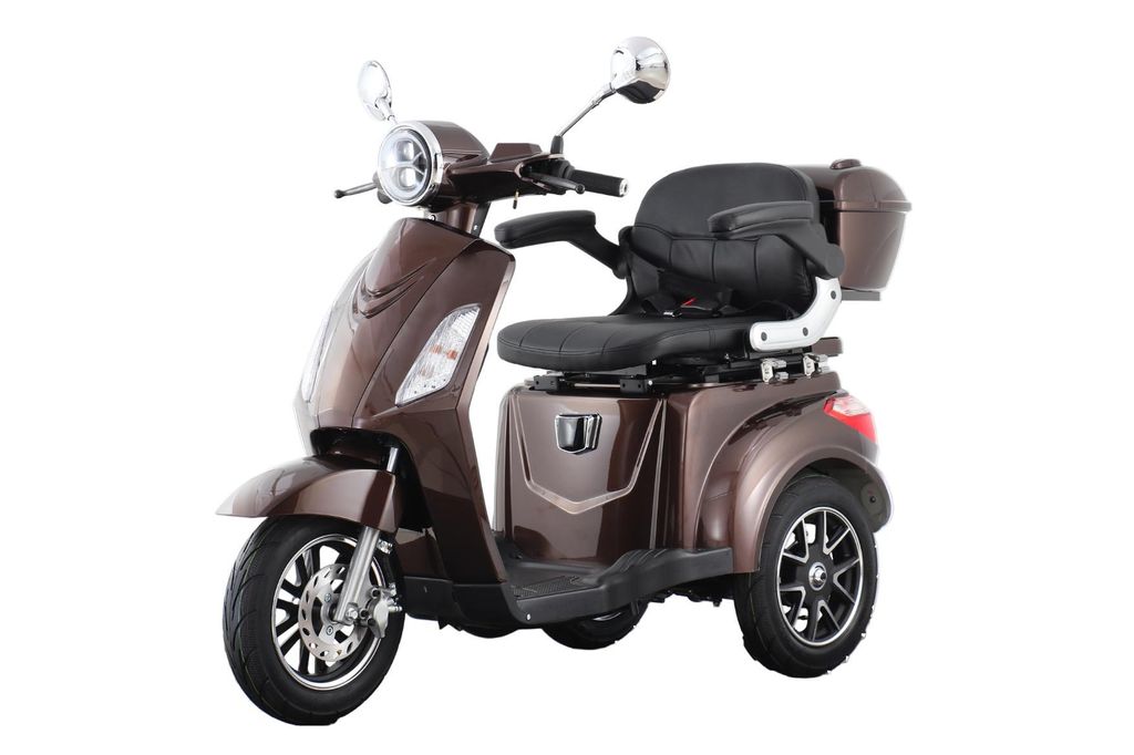 Elektro Seniorenmobil E-Trike Pro 1000Watt, 25 km/h braun Produktbild 