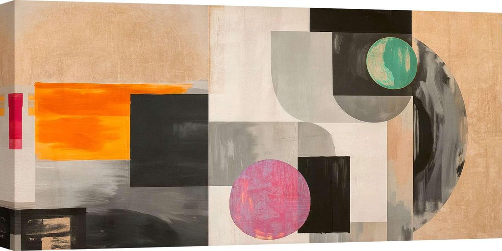 Leinwandbilder, abstrakt modern - Peter Winkel - Jazz Clubbin' - 140 x 70 cm