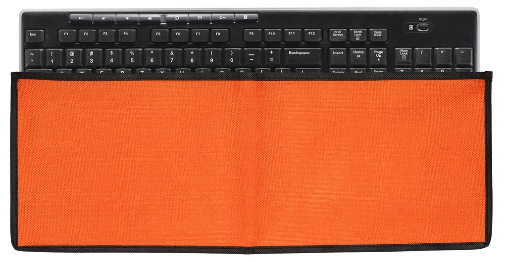 kwmobile Tastaturabdeckung kompatibel mit Logitech MK270 Wireless Tastatur Hülle - Staubschutz Abdeckung mit Reißverschluss - Keyboard Cover in O...